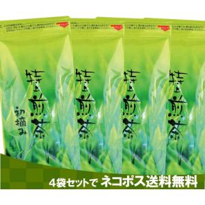 特上煎茶　初摘み 100g 4袋セット/当店一番人気/お茶/茶葉/ネコポス全国送料無料/お茶の通販なら美味探求　お茶の里 2024年産 知覧産新茶｜ochanosato