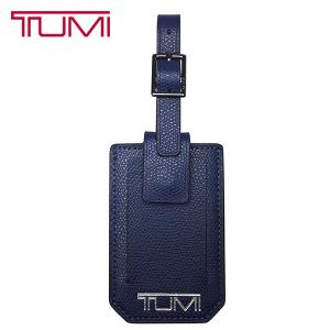 TUMI ID ラゲージタグ トゥミ ラゲッジ パスケース 本革 レザー 紺 ネイビー｜ocinc