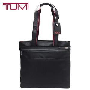 TUMI トートバッグ トゥミ 肩掛け PC収納 バリスティックナイロン 本革 レザー ハンドル調節可能  223119 黒 ブラック レッド