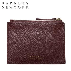 バーニーズニューヨーク 小銭入れ コインケース BARNEYS NEWYORK 本革 レザー キーケース カード 定期入れ ワインレッド｜ocinc