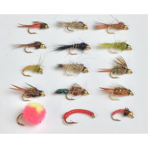 ビーズヘッドミッジニンフ(エッグ・ワーム付) 15本セット