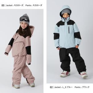 スノーボードウェア 上下セット ジュニア スノ...の詳細画像4