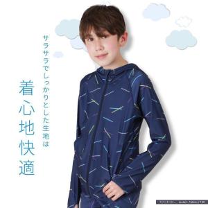 ラッシュガード キッズ 長袖 フード パーカー...の詳細画像5
