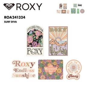 ROXY/ロキシー レディース ロゴ ステッカー SURF DIVA 2024 SPRING 転写ステッカー 公式ステッカー ビーチ おしゃれ かわいい ブランド ROA241324