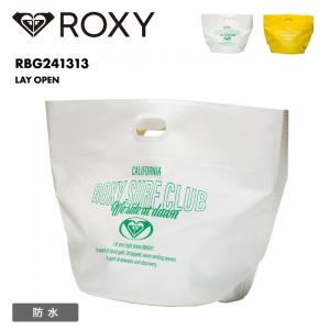 ROXY/ロキシー レディース 防水バッグ LAY OPEN 2024 SPRING ターポリンバッグ 濡れたウェア入れ 水泳バッグ マチ広め バケツバッグ ブランド RBG241313｜ocstyle