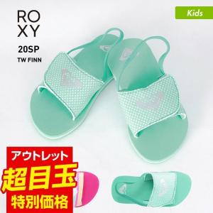 ROXY/ロキシー キッズ ビーチサンダル サンダル ペタサンダル ビーサン バックストラップ付き 柄 AROL100012｜ocstyle