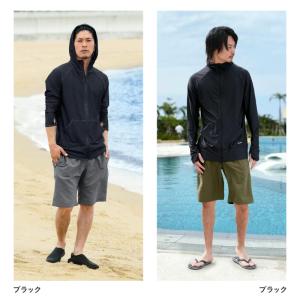 ラッシュガード メンズ 長袖 パーカー UPF...の詳細画像3