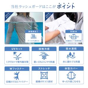 ラッシュガード レディース フード付き UPF...の詳細画像5