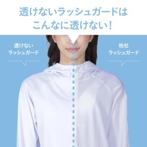 ラッシュガード パーカー レディース フード付...の詳細画像2