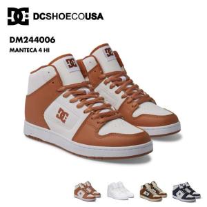 ディーシー スニーカー ハイカット メンズ スケートボード シューズ 26 28cm MANTECA 4 HI 2024 FALL 靴 耐摩耗 クッション くつ DM244006 DC SHOES
