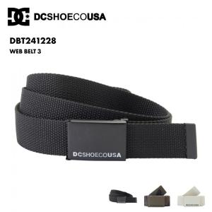 DC SHOES/ディーシー メンズ ベルト WEB BELT 3 SPRING 2024 DBT241228｜ocstyle