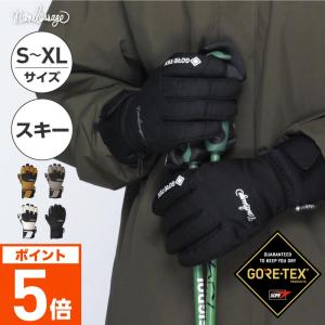 GORE-TEX ゴアテックス スキーグローブ スノー グローブ 5本指 レディース メンズ スノボー スノーボード 防寒 namelessage AGE-410S｜OC STYLE