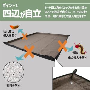 レジャーシート 厚手 5mm 撥水 クッション...の詳細画像3