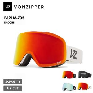 VONZIPPER/ボンジッパー メンズ 平面レンズ ゴーグル スノボ スノー スキー スノボゴーグル ENCORE 2024-25 SNOW BE21M-705