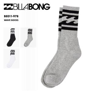 BILLABONG/ビラボン メンズ ソックス WAVE SOCKS 2024 SPRING 靴下 ビラボンソックス リブソックス リブ靴下 ブランド ロゴ BE011-978｜ocstyle