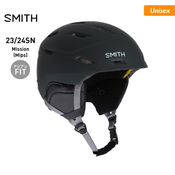 【エントリーでP5倍】SMITH/スミス メンズ＆レディース ヘルメット Mission スノーボー...