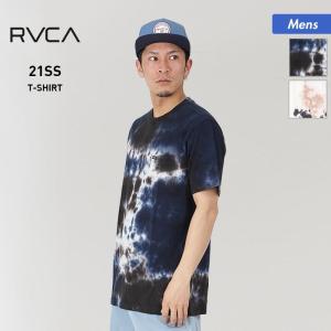 【SALE】 RVCA/ルーカ メンズ 半袖 半そで Tシャツ ティーシャツ はんそで クルーネック ロゴ タイダイ柄 BB041220｜ocstyle