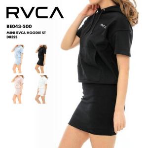 RVCA/ルーカ レディース 半袖 パーカードレス MINI RVCA HOODIE ST DRESS フェミニン スポーツ ワンピース タイトスカート BE043-500｜ocstyle