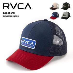 RVCA/ルーカ メンズ メッシュ キャップ TICKET TRUCKER III ベースボールキャップ 丸い ツバ カーブバイザー ブラック  BE041-920｜ocstyle