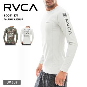 RVCA/ルーカ メンズ 長袖 ラッシュガード BALANCE ARCH RS 2023 SPRING UPF50+ UVカット ロゴ カットソー 春夏 長そで BD041-871｜ocstyle