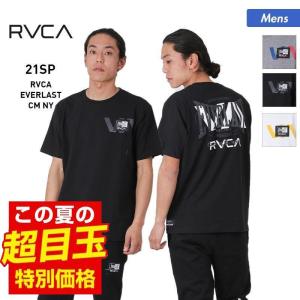 【SALE】 RVCA/ルーカ メンズ 半袖 半そで Tシャツ ティーシャツ クルーネック トップス ロゴ ブラック 黒 ホワイト 白 EVERLAST BB041-229｜ocstyle