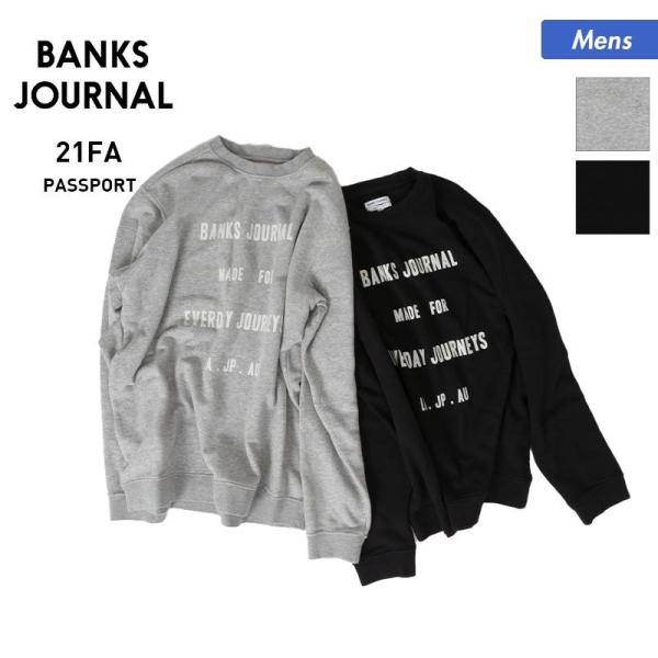 【SALE】 BANKS JOURNAL/バンクスジャーナル メンズ 長袖 トレーナー トップス カ...