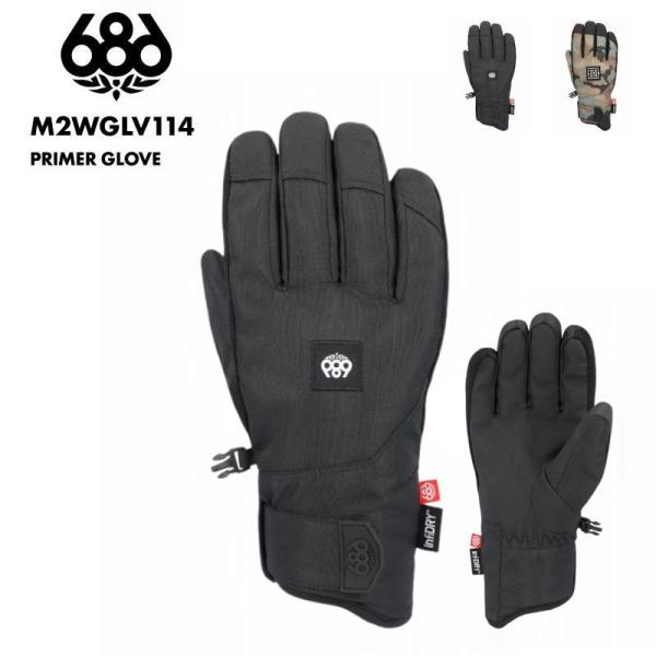 686/シックスエイトシックス メンズ スノー 5指グローブ スマホ対応 スキーグローブ スノボ―ド...