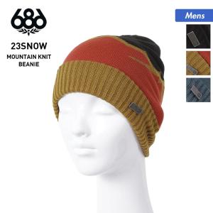 686/シックスエイトシックス メンズ ダブル ニット帽 帽子 ぼうし ニットキャップ ビーニー 折り返し 二つ折り 防寒 スキー スノーボード スノボ M2WBNE05