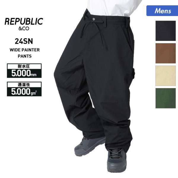 Republic &amp; Co/リパブリック メンズ スノーウェア パンツ WIDE_PAINTER_P...