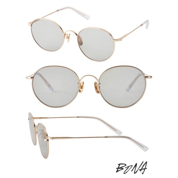 A.D.S.R. BONA 06 GOLD (Lt.GRAY) / ボナ サングラス ボストン メタ...