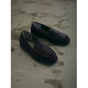 BLOHM（ブローム） BLOHM WEIRDOS BLACK / コーデュロイ ローファー