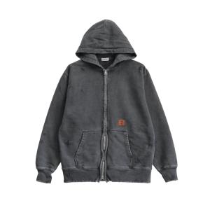 ジエダダメージパーカー JieDa JIEDA DAMAGE PATCH ZIP HOODIE BROWN / 2025AW ジエダ