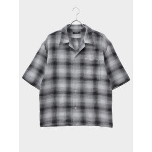 JieDa（ジエダ） JIEDA CHECK OPEN COLLAR SHIRT BROWN / 2026SS