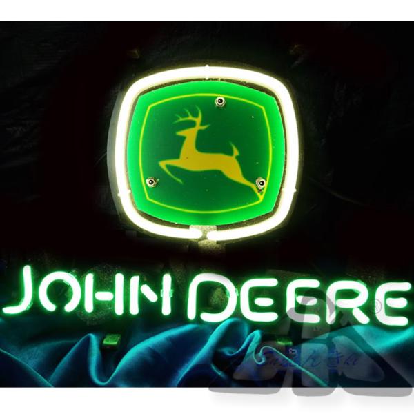ジョンディア JOHN DEERE ネオン看板 トラクター 農機具 ガレージ インテリア LED照明...