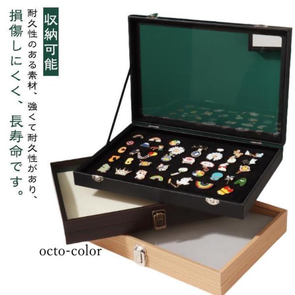 ピンバッジ ケース バッジ ピンディスプレイケース ピンバッジ 透明窓 ディスプレイケース エナメル...