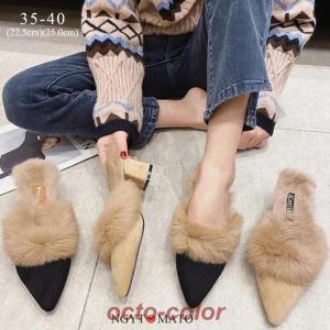 MARNI マルニ サンダル FBMS004601 LM072 レディース フェイクファー