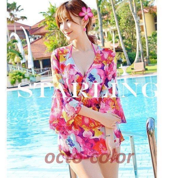 水着 バンドゥビキニ 水着 体型カバー レディース ラッシュガードセット ビキニ水着 セパレート  ...