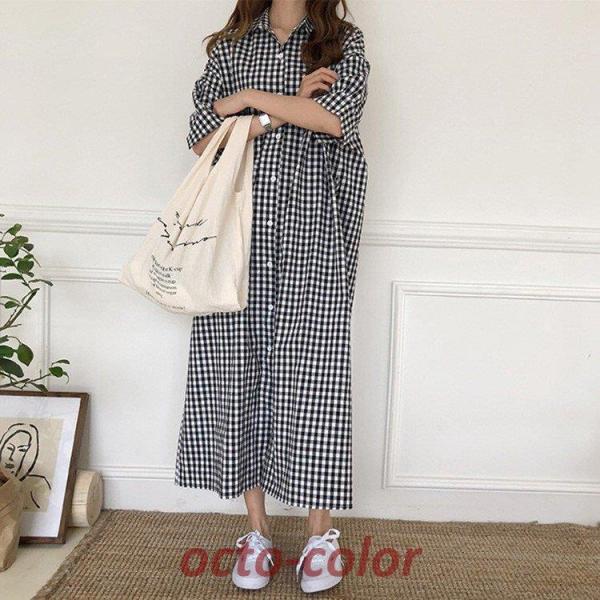 チュニック レデイース オーバーオール シャツワンピース 夏 大きいサイズ チェック柄 体型カバー ...