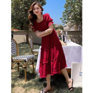 赤 ワンピース リゾートの商品一覧 通販 Yahoo ショッピング