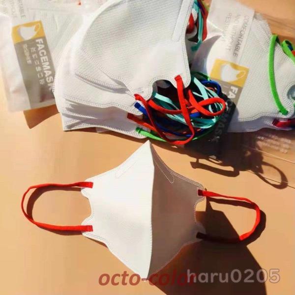 マスク 50枚入 3D立体 不織布 使い捨てマスク 幅広耳ゴム 3層構造 白 バイカラー  無地 1...