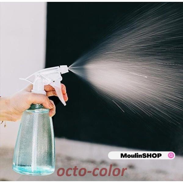 スプレーボトル アルコール対応 500ml 詰替ボトル アルコール対応 透明 保存容器 携帯便利旅行...