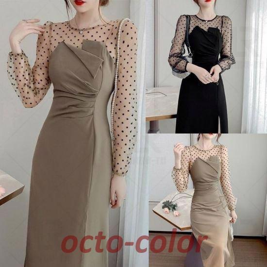 パーティードレス 韓国 ワンピース お呼ばれ 膝丈 ブラック おしゃれ  上品 謝恩会 発表会 演奏...