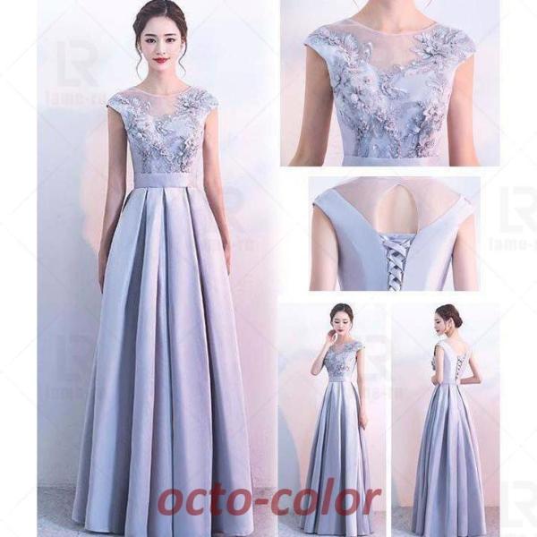 ロングドレス 演奏会ドレス パーティードレス 花嫁ウェディングドレス 謝恩会 お呼ばれ 結婚式ドレス...