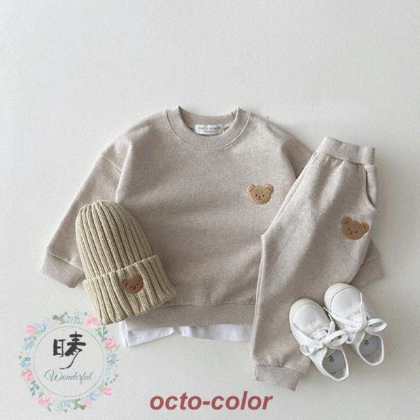 ベビー服 赤ちゃん パーカー 長袖 上下セット 新生児 秋冬 可愛い 男の子 女の子 子供服 内祝い...