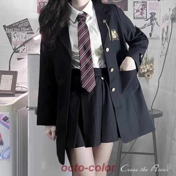 卒業式 制服 スーツ セット 女の子 なんちゃって制服  ブレザー 女子高生 ジャケット シャツ ス...