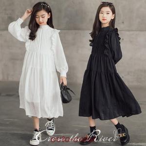 ピアノ発表会 ワンピース 黒 白 入学式 女の子 卒服 卒業式