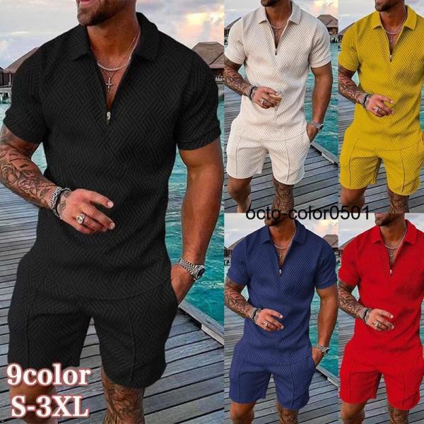 ジャージ メンズ 上下セット 2点セット Tシャツ パンツ 40代 50代 夏物 セットアップ おし...