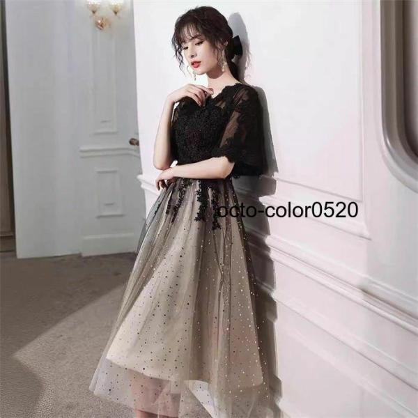 2type パーティードレス レディース ドレス 大人 ピアノ 発表会 中学生 高校生 韓国 結婚式...