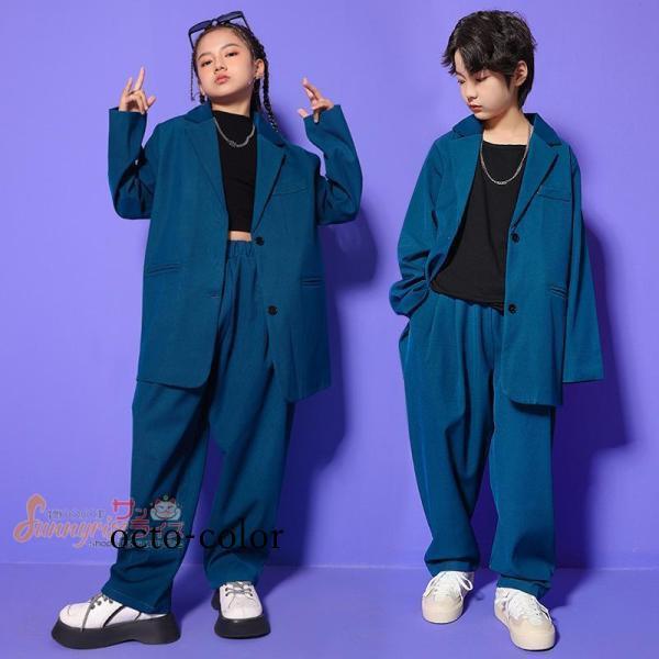 ダンス衣装 キッズ セットアップ ヒップホップ スーツ 単品販売 男の子 女の子 ダンスウェア K-...