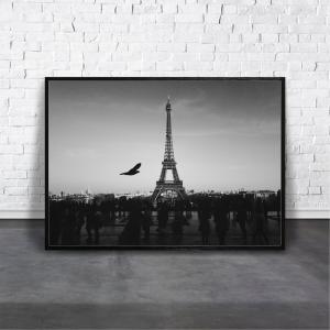 縦長 アートパネル パリ エッフェル塔 壁掛け アート 海外 ポスター 額